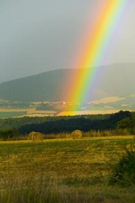 Cover of Rainbow notebook - achieve your goals, perfect 120 lined pages #3