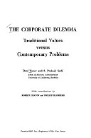 Cover of Corporate Dilemma