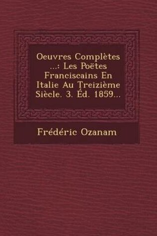 Cover of Oeuvres Completes ...