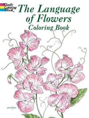 Book cover for The Language of Flowers Coloring Book