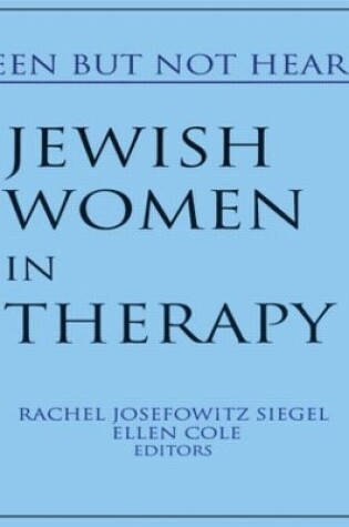 Cover of Jewish Women in Therapy