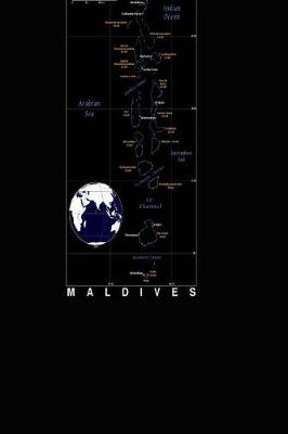 Book cover for Modern Day Color Map of The Maldives Journal