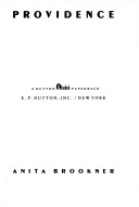 Book cover for Brookner Anita : Providence (Pbk)