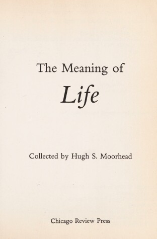 Book cover for The Meaning of Life