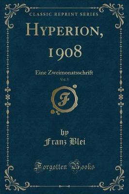 Book cover for Hyperion, 1908, Vol. 5