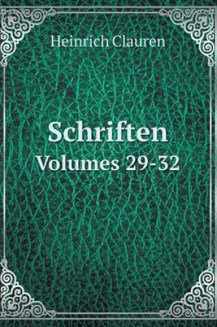 Cover of Schriften Volumes 29-32