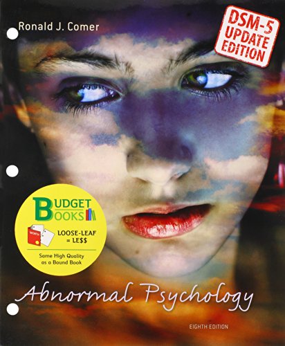 Book cover for Abnormal Psychology (Loose Leaf) with Diagnostic Statistical Manual Update