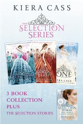 Book cover for The Selection series 1-3 (The Selection; The Elite; The One) plus The Guard and The Prince