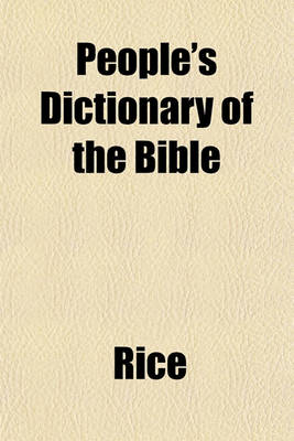 Book cover for People's Dictionary of the Bible