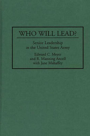 Cover of Who Will Lead?