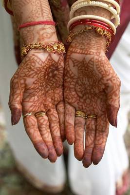 Book cover for Bride from India with Henna Hands Journal