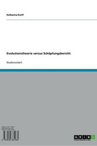 Cover of Evolutionstheorie Versus Schopfungsbericht