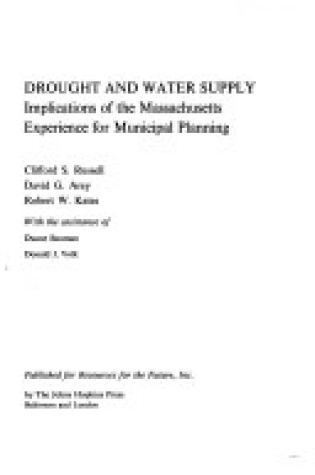 Cover of Drought and Water Supply