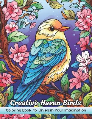 Cover of Stained Glass Brids Coloring Book