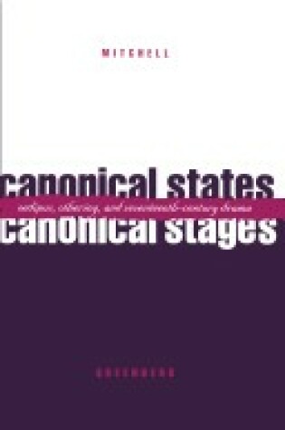 Cover of Canonical States, Canonical Stages