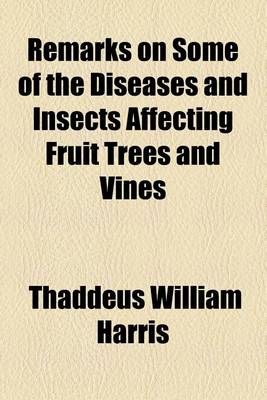 Book cover for Remarks on Some of the Diseases and Insects Affecting Fruit Trees and Vines