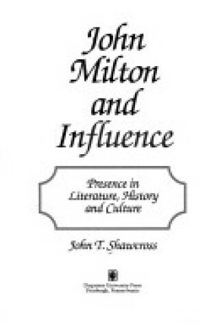 Cover of John Milton and Influence
