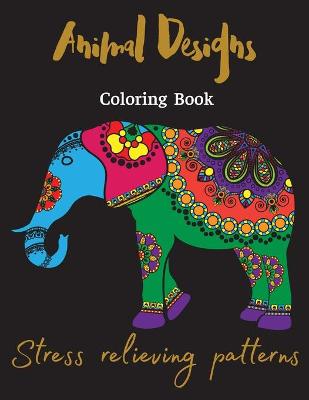 Book cover for Animal Designs Coloring Book