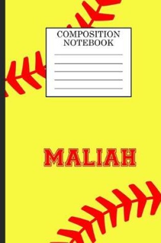 Cover of Maliah Composition Notebook