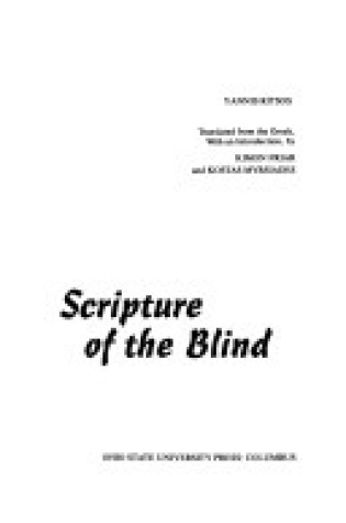 Cover of Scripture of the Blind