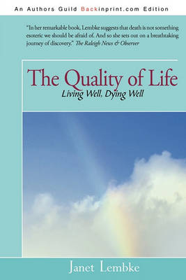 Book cover for The Quality of Life