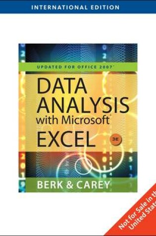 Cover of Data Analysis with Microsoft Excel
