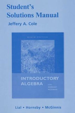 Cover of Student Solutions Manual for Introductory Algebra