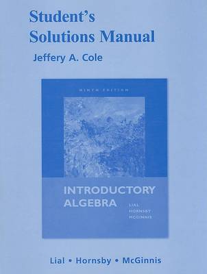 Book cover for Student Solutions Manual for Introductory Algebra