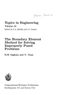 Cover of The Boundary Element Method for Solving Improperly Posed Problems