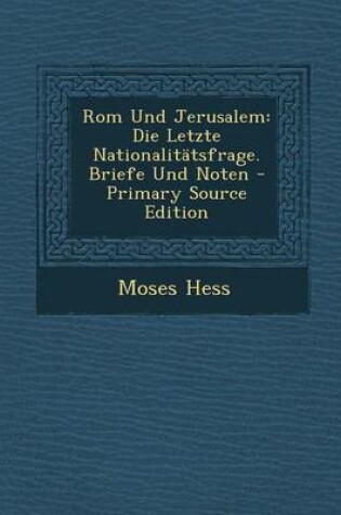 Cover of ROM Und Jerusalem