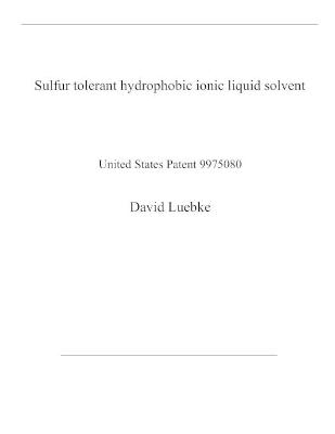 Book cover for Sulfur tolerant hydrophobic ionic liquid solvent