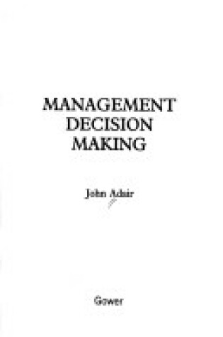 Cover of Management Decision Making