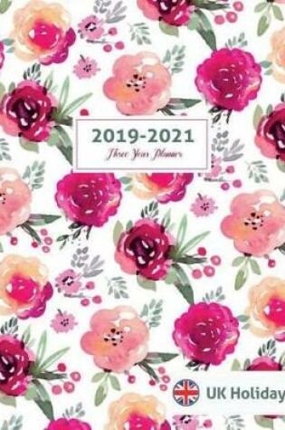 Cover of 2019-2021 Three Year Planner UK Holiday