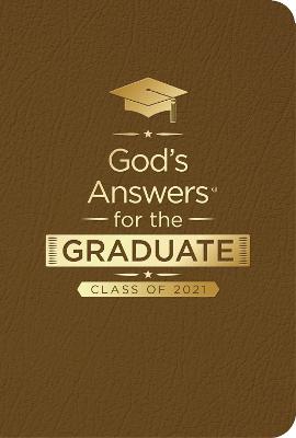 Cover of God's Answers for the Graduate: Class of 2021 - Brown NKJV