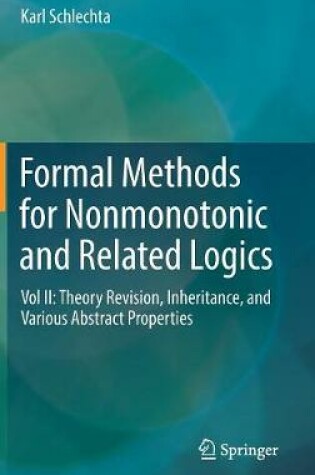 Cover of Formal Methods for Nonmonotonic and Related Logics