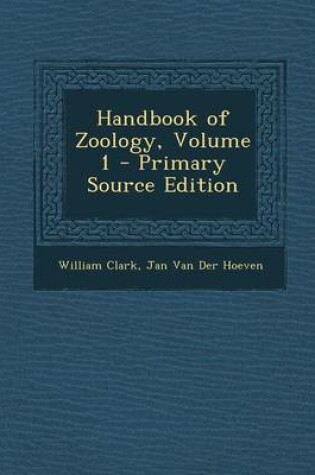 Cover of Handbook of Zoology, Volume 1