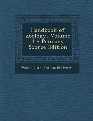 Book cover for Handbook of Zoology, Volume 1