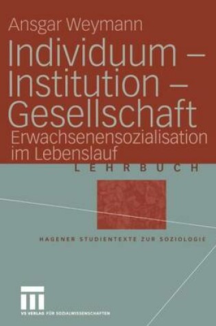 Cover of Individuum — Institution — Gesellschaft