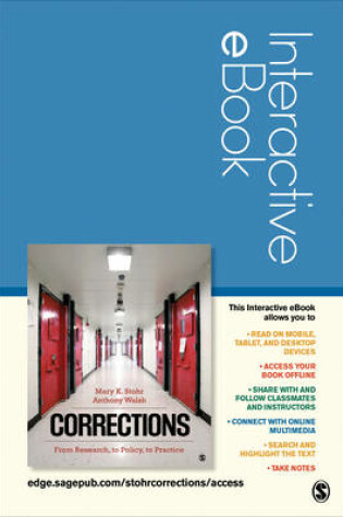Cover of Corrections: From Research, to Policy, to Practice Interactive eBook Student Version