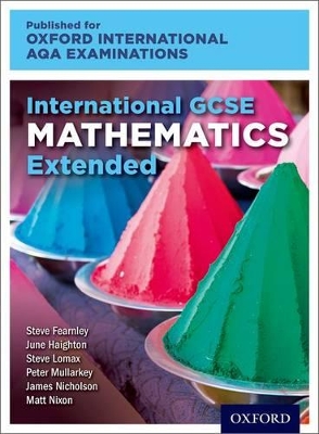 Book cover for OxfordAQA International GCSE Mathematics Extension (9260)