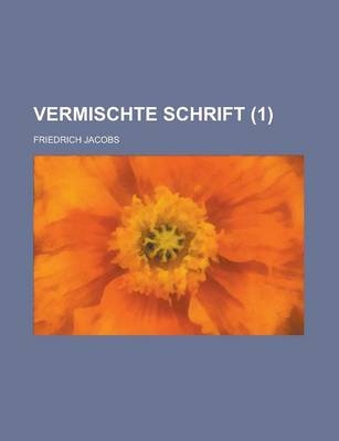 Book cover for Vermischte Schrift (1 )