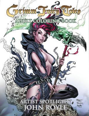 Book cover for Grimm Fairy Tales Adult Coloring Book - Artist Spotlight: John Royle