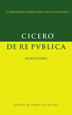 Book cover for Cicero: De re publica