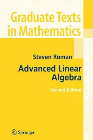 Cover of Advanced Linear Algebra