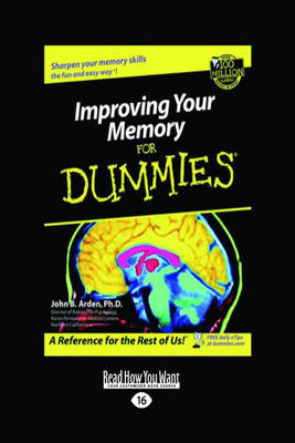 Book cover for Improving Your Memory for DummiesÂ®