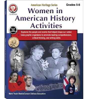 Book cover for Women in American History Activities Workbook, Grades 5 - 8