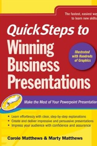 Cover of QuickSteps to Winning Business Presentations