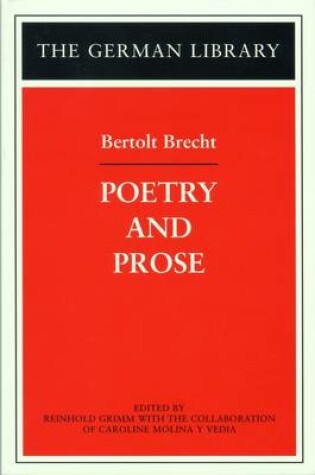 Cover of Poetry and Prose