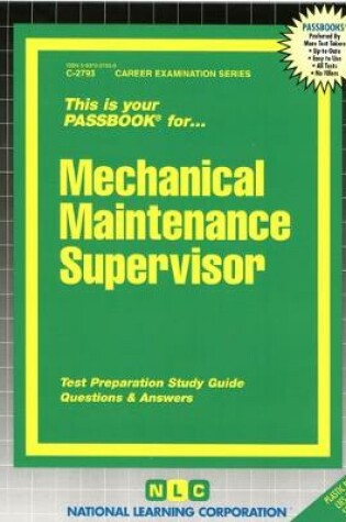 Cover of Mechanical Maintenance Supervisor