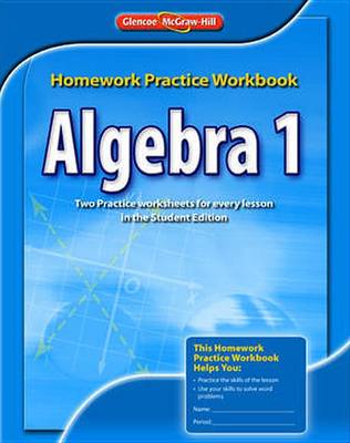 Book cover for Algebra 1 Homework Practice Workbook